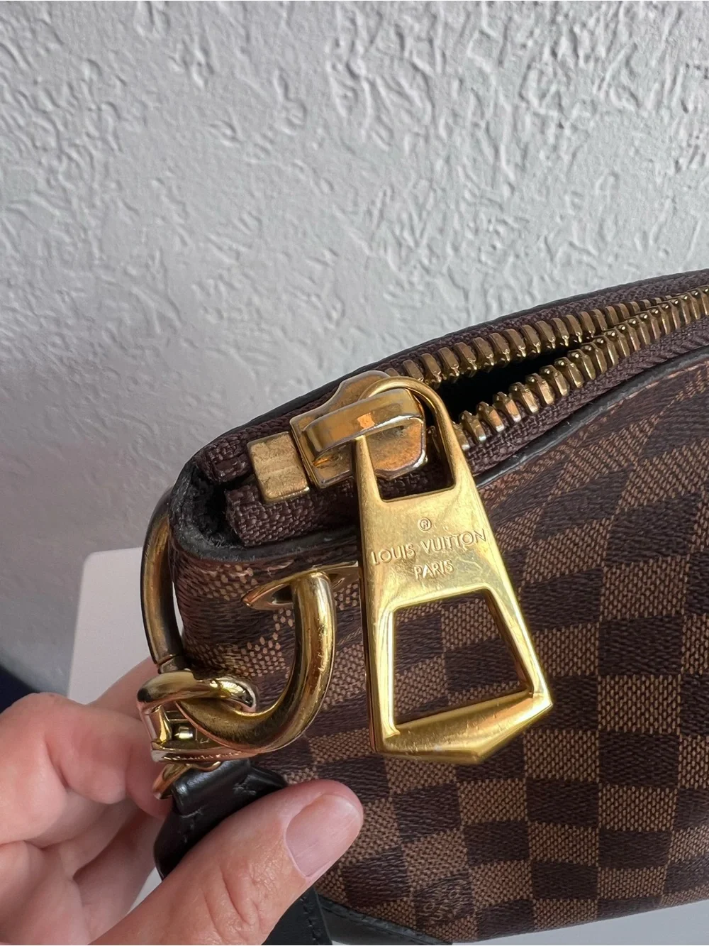 Louis Vuitton Odeon PM Handbag Damier Ebene Purse Crossbody Detachable Strap